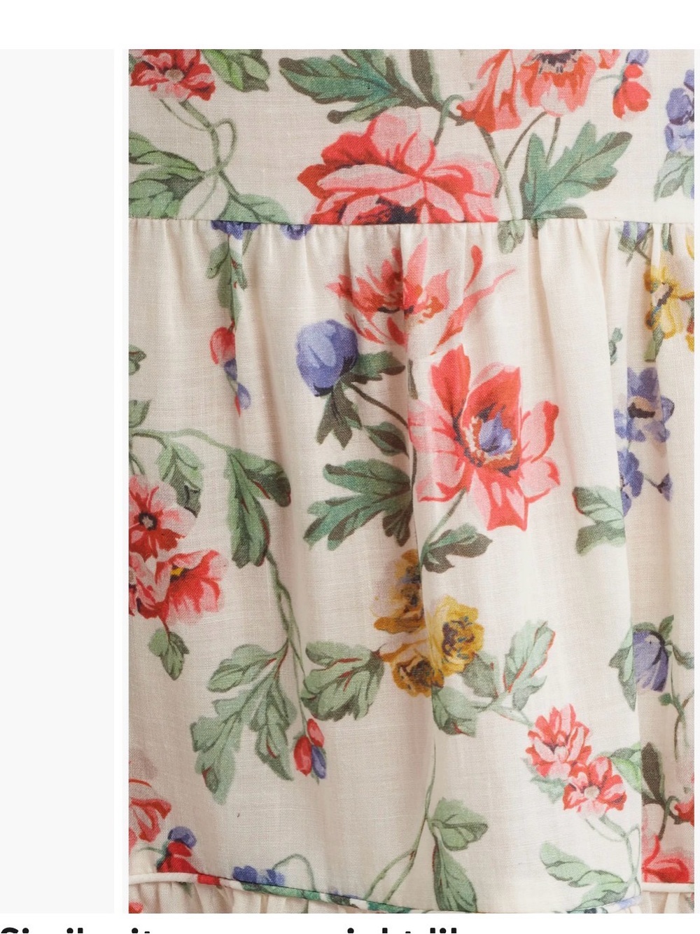 Floral Smocked Sundress in Cream by Doen - Picture 5 of 6